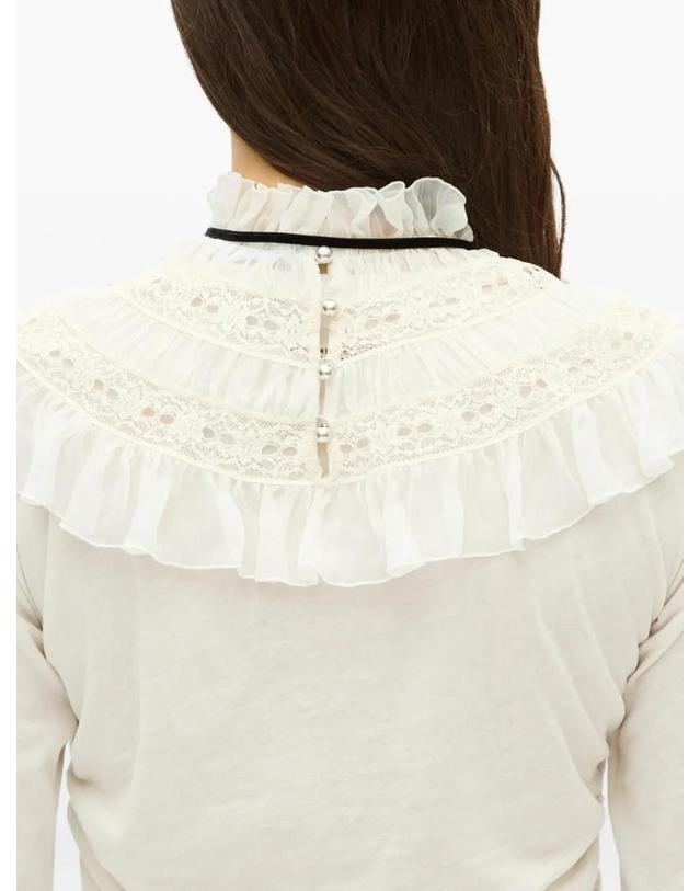 앤 드뮐미스터 앤드뭘미스터 [해외직구] 26 FW Ann Demeulemeester 러플 레이스 트리밍 칼라 B0014578FA732 TP458893765 착용컷