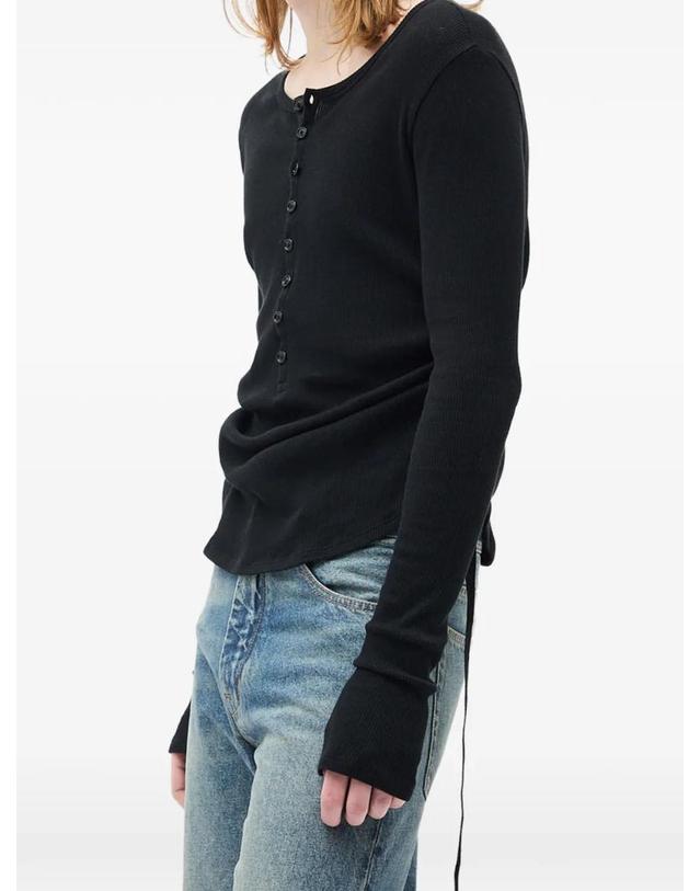 앤 드뮐미스터 앤드뭘미스터 [해외직구] 26 FW Ann Demeulemeester 하마르 버튼 디테일 티셔츠 B0014225FA659 TP456339714 착용컷