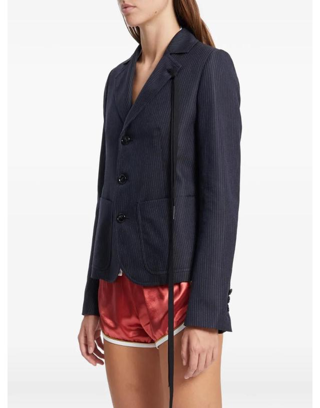 앤 드뮐미스터 앤드뭘미스터 [해외직구] 26 FW Ann Demeulemeester 핀스트라이프 코튼 재킷 B0013968FA729 TP456655533 착용컷