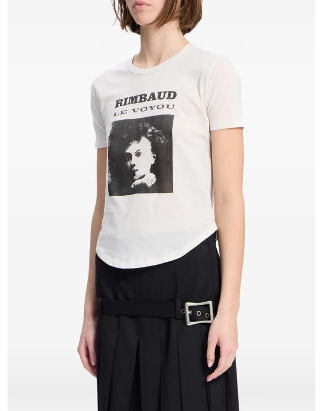 앤 드뮐미스터 앤드뭘미스터 [해외직구] 26 FW Ann Demeulemeester 르 보유 그래픽 프린트 티셔츠 B0014679FA206 TP457335356 착용컷