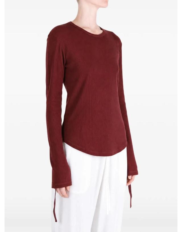 앤 드뮐미스터 앤드뭘미스터 [해외직구] 26 FW Ann Demeulemeester 도트 골지 니트 긴소매 티셔츠 2620WJTS19FA659 TP460123498 착용컷