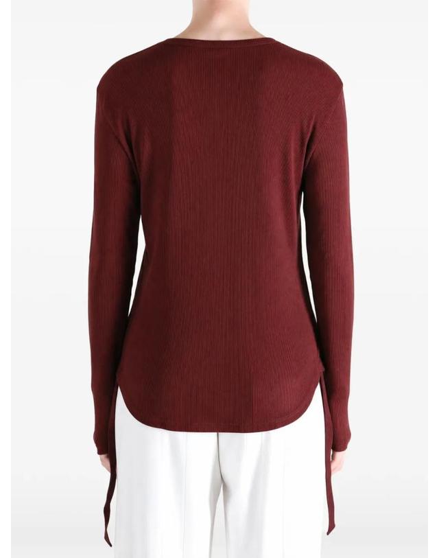 앤 드뮐미스터 앤드뭘미스터 [해외직구] 26 FW Ann Demeulemeester 도트 골지 니트 긴소매 티셔츠 2620WJTS19FA659 TP460123498 착용컷