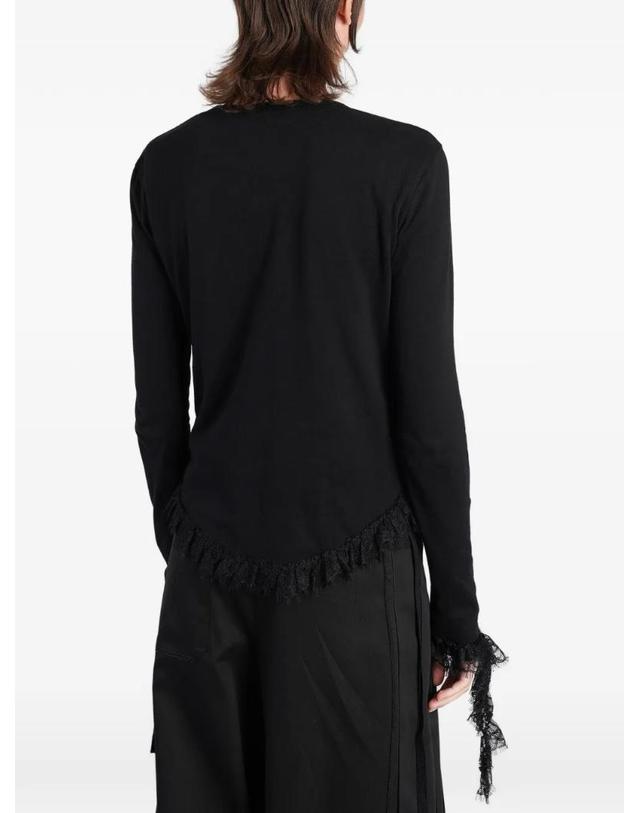 앤 드뮐미스터 앤드뭘미스터 [해외직구] 26 FW Ann Demeulemeester Mare lace trim top B0014684FA206 TP460122935 착용컷