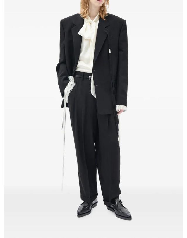 앤 드뮐미스터 앤드뭘미스터 [해외직구] 26 FW Ann Demeulemeester 아그다르 플리츠 테이퍼드 팬츠 B0014259FA558 TP459458999 착용컷