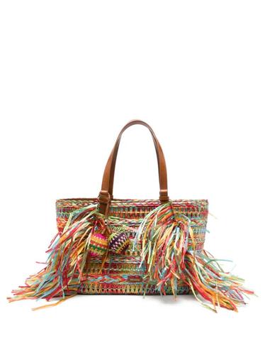 [해외직구] 26 FW Aquazzura 트란코소 프린지 트리밍 우븐 토트 백 TRNTOTT0RFVMRV TP454581467