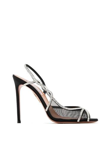 [해외직구] 26 FW Aquazzura 메시 장식 샌들 CYWHIGS0SFH000 TP455310234