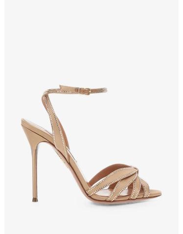 [해외직구] 26 FW Aquazzura 크리스털 장식 랩어라운드 샌들 SMCHIGS0SATWND TP456626280