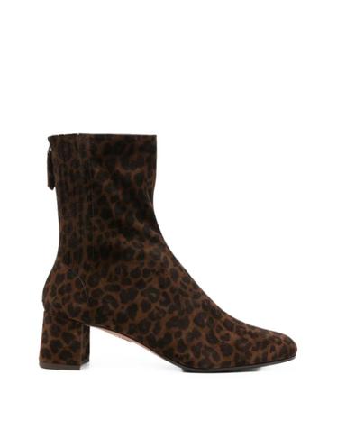 [해외직구] 26 FW Aquazzura 생토노레 레오파드 프린트 앵클 부츠 SHOMIDB0PLDESP TP455489690