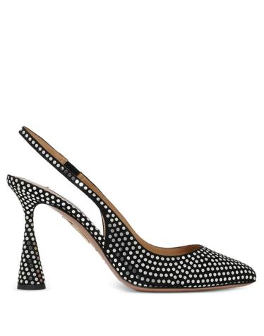 아쿠아주라 [해외직구] 26 FW Aquazzura 스터드 슬링백 힐 샌들 AREHIGP0DME00S TP460004171