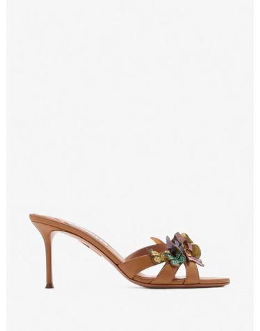 아쿠아주라 [해외직구] 26 FW Aquazzura 버터플라이 장식 레더 뮬 PPLMIDM0NNLLTC TP460041798