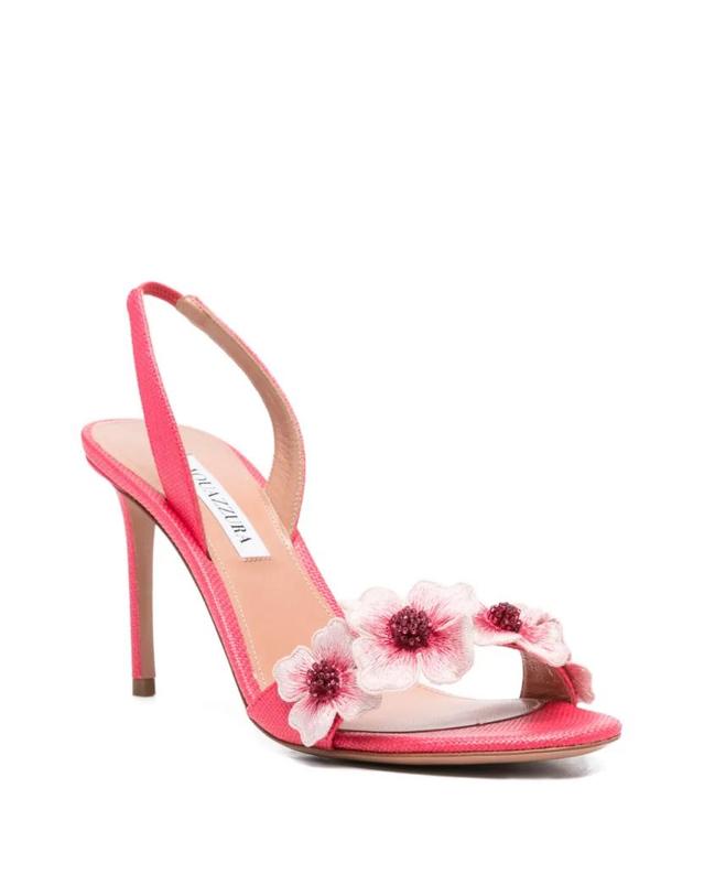 아쿠아주라 [해외직구] 26 FW Aquazzura 패션플라워 슬링백 샌들 PFWMIDS0WVRRSB TP455369192 착용컷