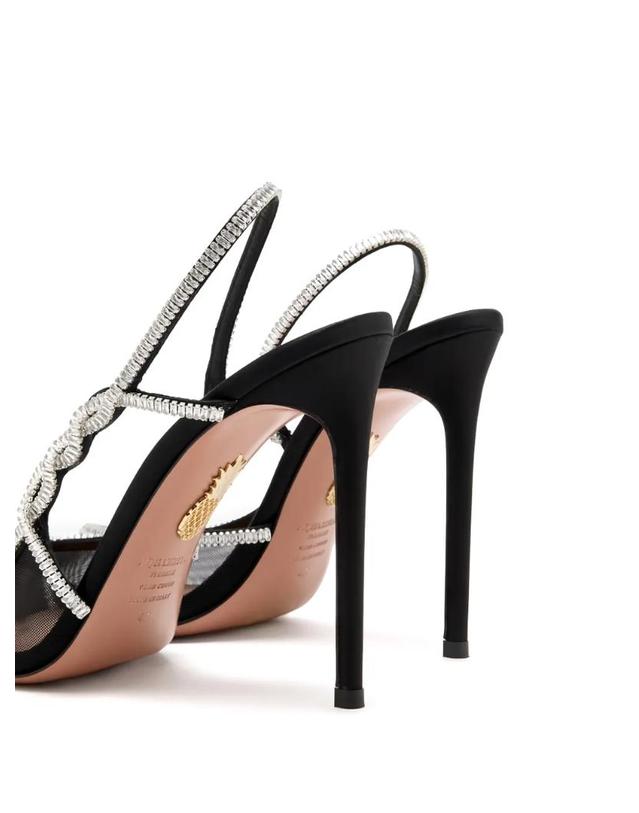 아쿠아주라 [해외직구] 26 FW Aquazzura 메시 장식 샌들 CYWHIGS0SFH000 TP455310234 착용컷