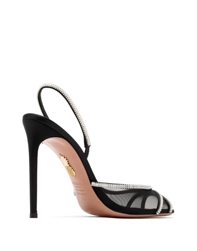 아쿠아주라 [해외직구] 26 FW Aquazzura 메시 장식 샌들 CYWHIGS0SFH000 TP455310234 착용컷