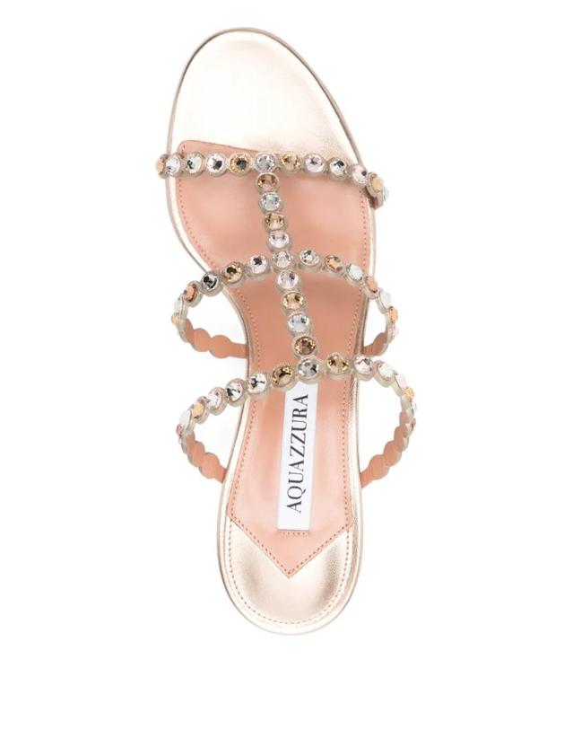 아쿠아주라 [해외직구] 26 FW Aquazzura 테킬라 크리스털 장식 샌들 TQLMIDS1NPLLCO TP455310111 착용컷