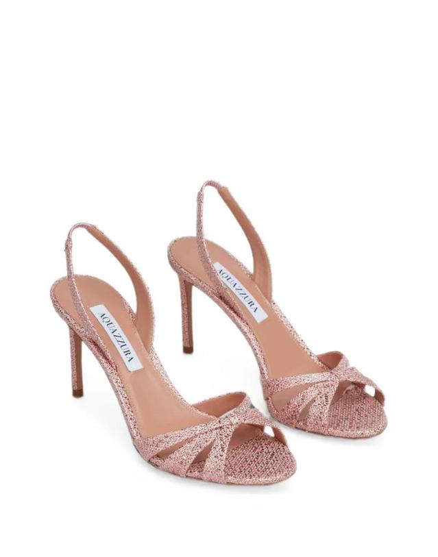 아쿠아주라 [해외직구] 26 FW Aquazzura 우븐 텍스처 크로스오버 스트랩 펌프스 TTIMIDS0ICWINFINITYCANVASWEAVE TP455840104 착용컷