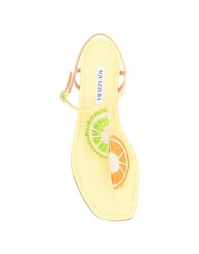아쿠아주라 [해외직구] 26 FW Aquazzura 시트러스 슈가 샌들 CTGFLAS0WVRDIS TP455460196 착용컷
