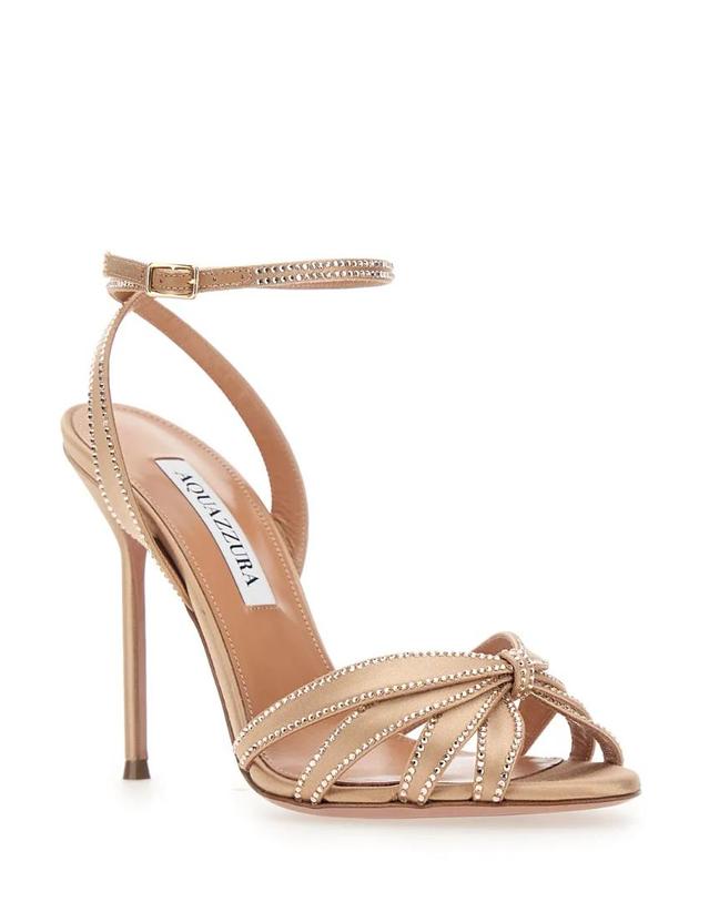 아쿠아주라 [해외직구] 26 FW Aquazzura 크리스털 장식 랩어라운드 샌들 SMCHIGS0SATWND TP456626280 착용컷