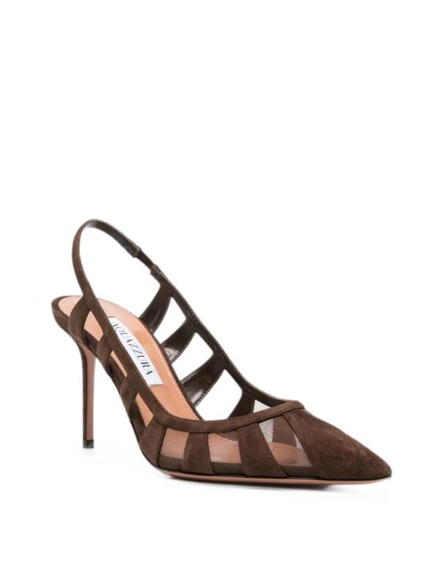 아쿠아주라 [해외직구] 26 FW Aquazzura 에이크린 메시 패널 스웨이드 펌프스 SEEMIDP0SFEESP TP456022622 착용컷