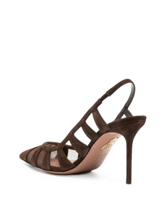 아쿠아주라 [해외직구] 26 FW Aquazzura 에이크린 메시 패널 스웨이드 펌프스 SEEMIDP0SFEESP TP456022622 착용컷