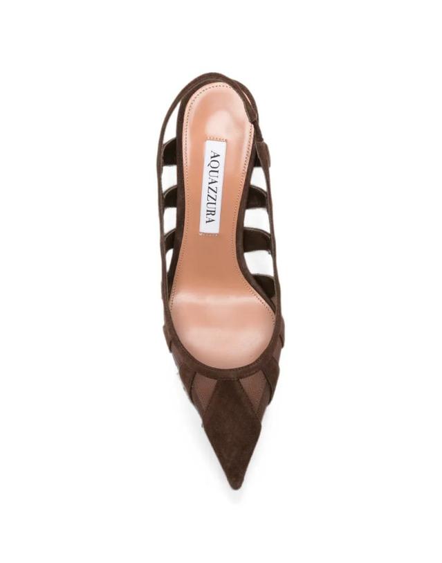 아쿠아주라 [해외직구] 26 FW Aquazzura 에이크린 메시 패널 스웨이드 펌프스 SEEMIDP0SFEESP TP456022622 착용컷