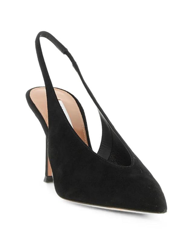 아쿠아주라 [해외직구] 26 FW Aquazzura 볼테르 슬링백 펌프스 VTRMIDL0SUEBLACK TP458302793 착용컷