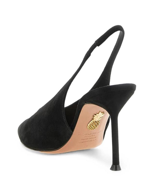아쿠아주라 [해외직구] 26 FW Aquazzura 볼테르 슬링백 펌프스 VTRMIDL0SUEBLACK TP458302793 착용컷