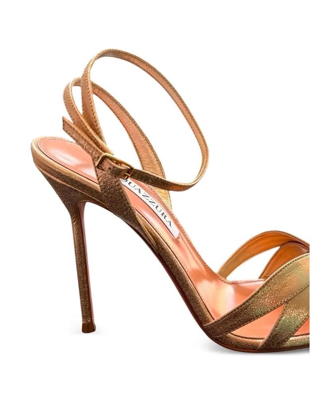 아쿠아주라 [해외직구] 26 FW Aquazzura 레더 앵클 스트랩 샌들 SLTHIGS0SRLPLA TP458168506 착용컷