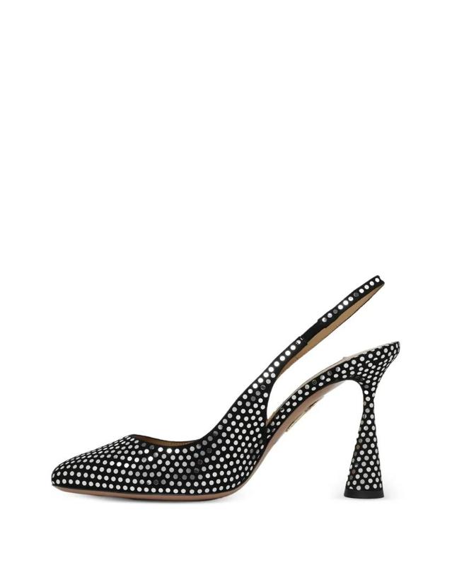 아쿠아주라 [해외직구] 26 FW Aquazzura 스터드 슬링백 힐 샌들 AREHIGP0DME00S TP460004171 착용컷