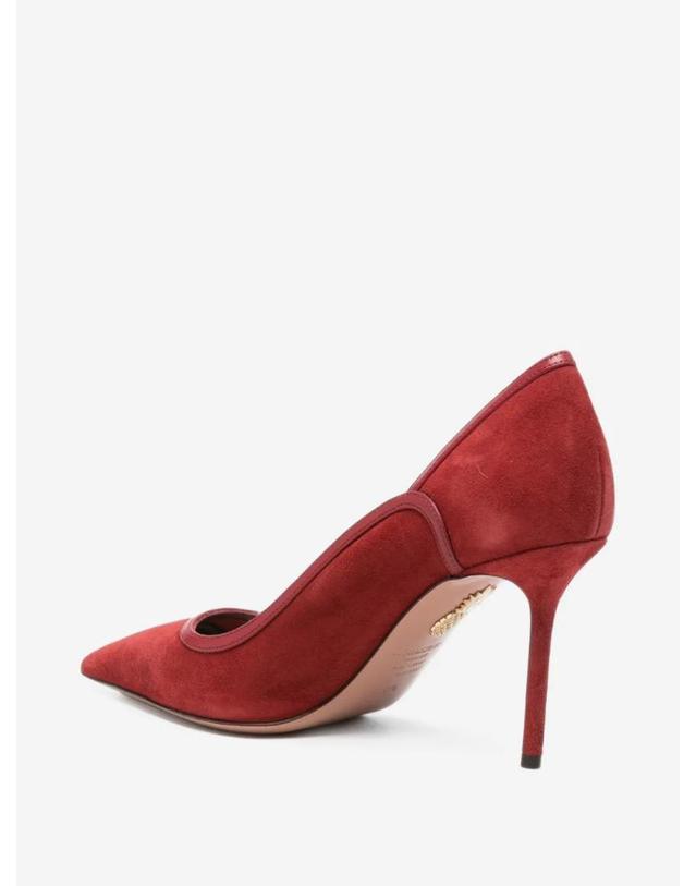 아쿠아주라 [해외직구] 26 FW Aquazzura 스웨이드 포인티드 토 펌프스 PLHMIDP0SAA TP460004067 착용컷
