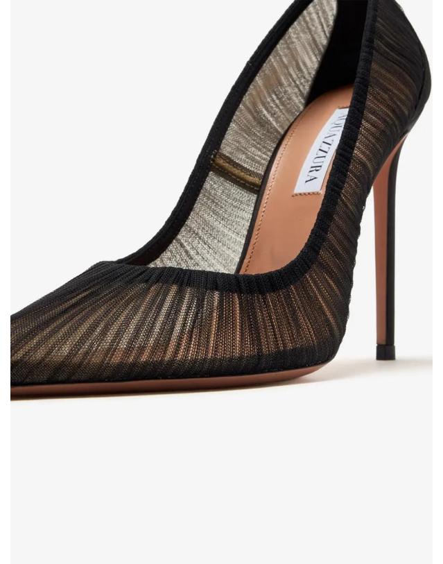 아쿠아주라 [해외직구] 26 FW Aquazzura 메시 펌프스 105mm VLEHIGP0TST000 TP455230782 착용컷