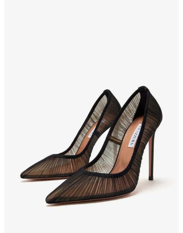 아쿠아주라 [해외직구] 26 FW Aquazzura 메시 펌프스 105mm VLEHIGP0TST000 TP455230782 착용컷
