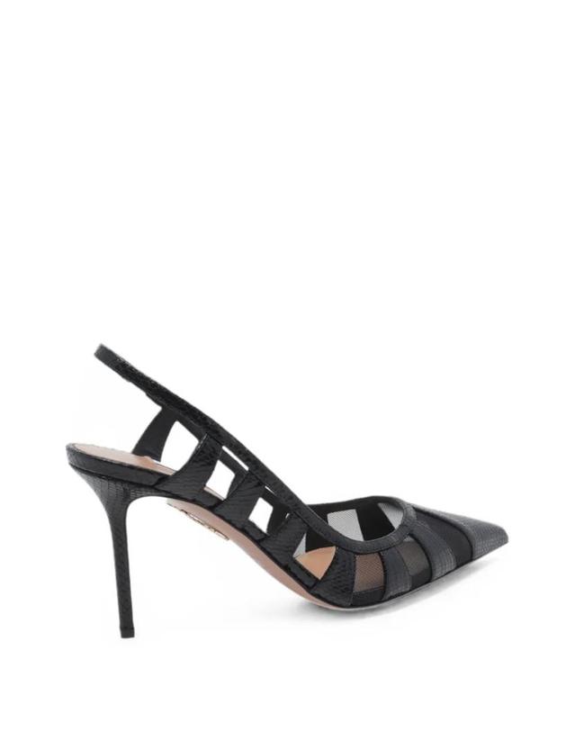 아쿠아주라 [해외직구] 26 FW Aquazzura 스크린 메시 패널 펌프스 SEEMIDP0MKH000 TP460027758 착용컷
