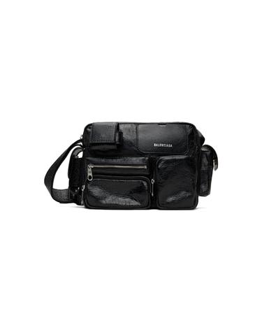 [해외직구] 26 FW 발렌시아가 블랙 슈퍼비지 카메라백 261342M170007