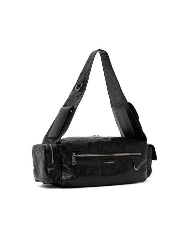 발렌시아가 [해외직구] 26 FW 발렌시아가 블랙 스몰 슈퍼비지 슬링 메신저백 261342M170008 착용컷
