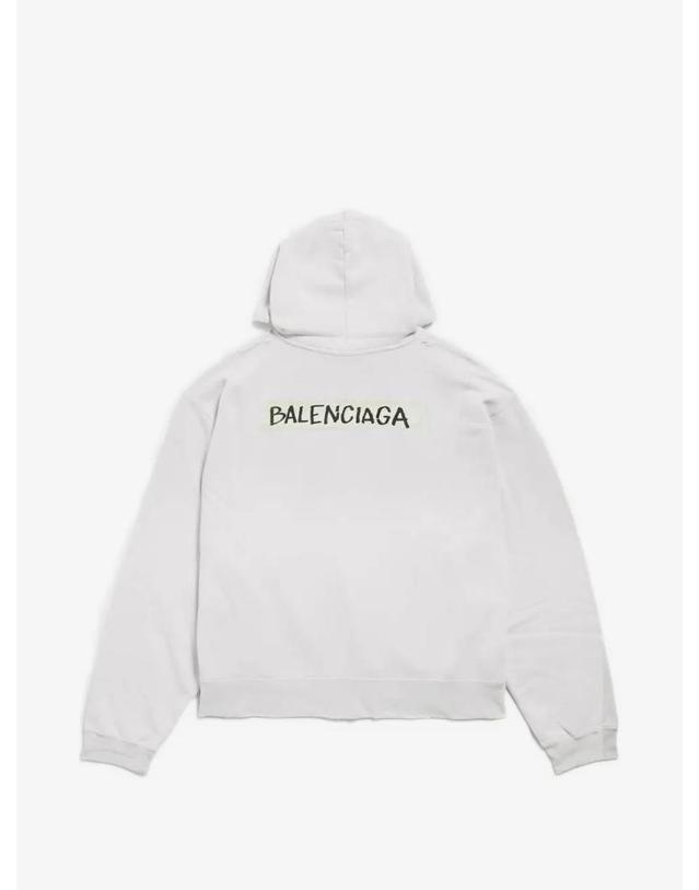 발렌시아가 [해외직구] 26 FW 발렌시아가 masking tape oversized zip up hoodie 850338TTVL7 TP458335572 착용컷