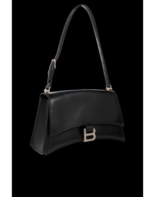 발렌시아가 [해외직구] 24SS 발렌시아가 블랙 레더 Crush Sling S 숄더 백 7657342AAR21000 TP580063233 착용컷