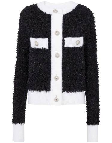 [해외직구] 24SS 발망 Buttoned furry 트위드 가디건 BF0KL125KF19EER TP572975618