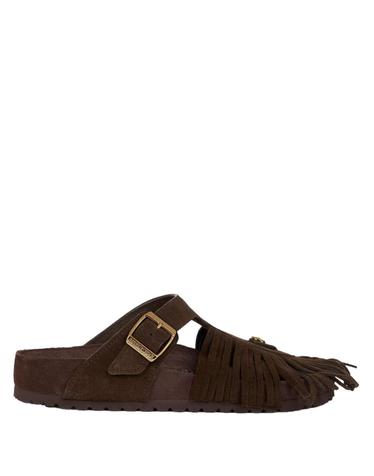 [해외직구] 버켄스탁 BY 에트로  샌들 GIZEH IN SUEDE CIOCCOLATO CON FRANGE WS4F0059AP12SM1512 TP582407704
