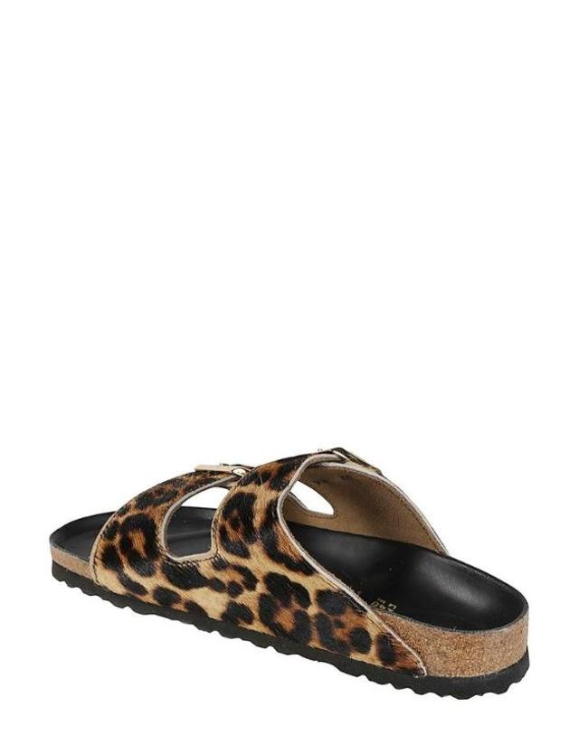 버켄스탁 [해외직구] 버켄스탁 애리조나 퍼 플랫 샌들 1032839 LEOPARDNATURAL TP979692455 착용컷