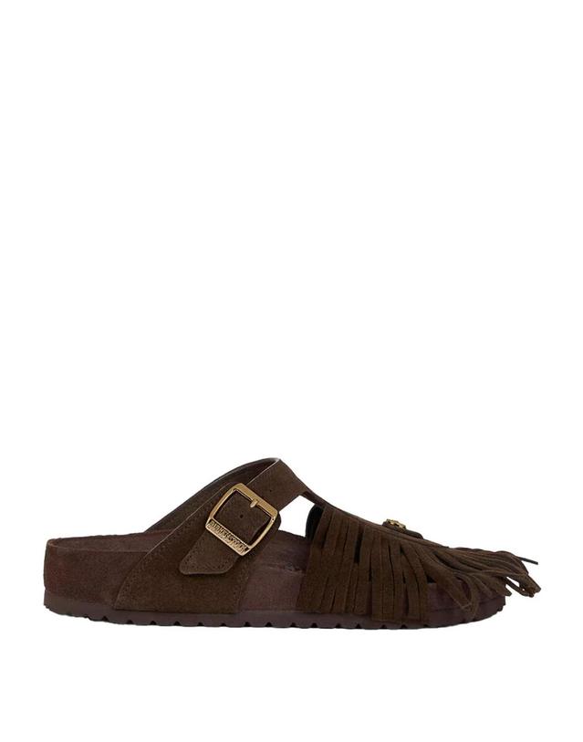 버켄스탁 [해외직구] 26FW 버켄스탁 BY 에트로 샌들 GIZEH IN SUEDE CIOCCOLATO CON FRANGE WS4F0059AP12SM1512 TP582407704 착용컷