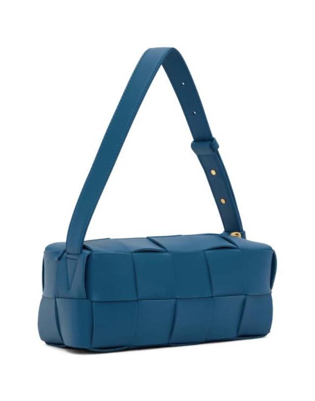 보테가 베네타 [해외직구] 26 FW Bottega Veneta 블루 스몰 브릭 카세트 숄더백 241798F048029 착용컷