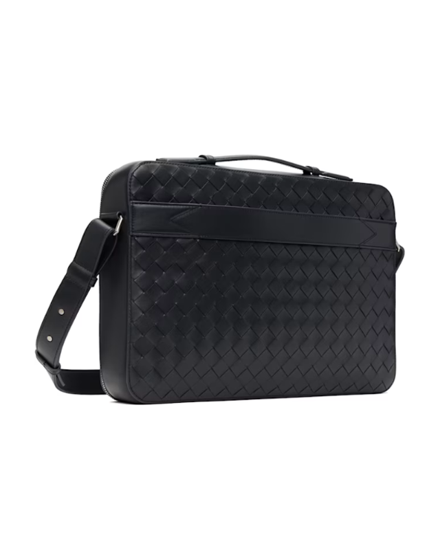 보테가 베네타 [해외직구] 26 FW Bottega Veneta 그레이 슬림 겟어웨이 브리프케이스 242798M167003 착용컷