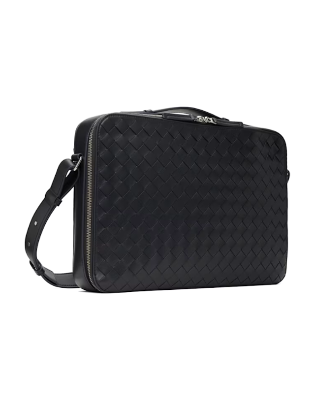 보테가 베네타 [해외직구] 26 FW Bottega Veneta 그레이 슬림 겟어웨이 브리프케이스 242798M167003 착용컷