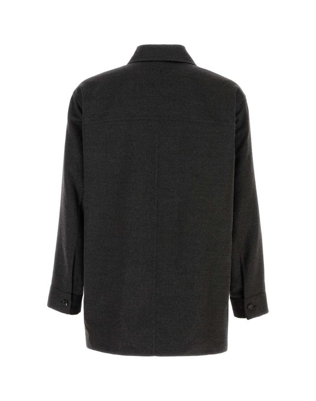 보테가 베네타 [해외직구] 26SS 보테가 베네타 Grey 자켓 with 와이드 Notched Revers in 캐시미어 앤 실크 Man 830104VKOW01307 TP574369984 착용컷