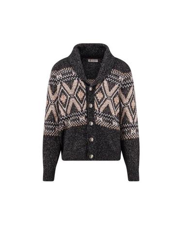 [해외직구] 26 FW 브루넬로 쿠치넬리 숄 칼라 니트 가디건 CUL12 MRI505406