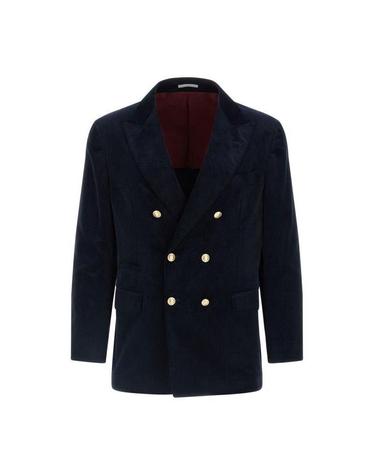 [해외직구] 26 FW 브루넬로 쿠치넬리 더블 브레스티드 코듀로이 블레이저 C5755 ML4627BPDG