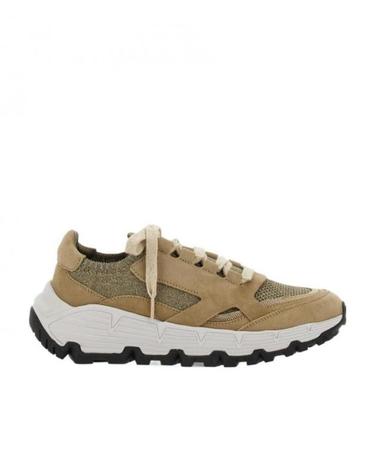 [해외직구] 23FW 브루넬로 쿠치넬리 스파크링 니트 앤 SUEDE 러너 스니커즈 WITH BEADWORK MZ34G2291PC1236 TP578305031