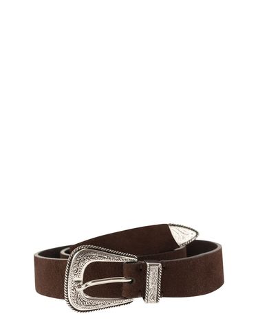 [해외직구] 26FW 브루넬로 쿠치넬리 Suede 레더 벨트 with 각인 western 버클 MAUGP210C4230 TP576757055