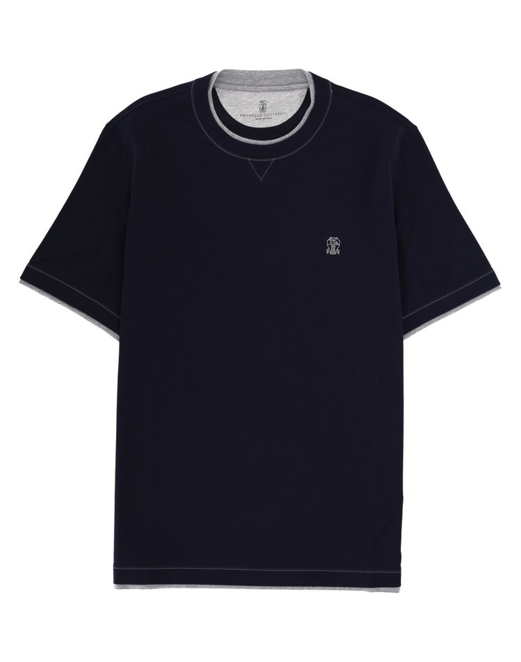 브루넬로 쿠치넬리 [해외] 26SS 브루넬로 쿠치넬리 더블 Layer T 셔츠 M0B137451GCD325 TP572932975 DB8NXX22031