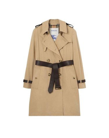 [해외직구] 26 FW 버버리 Kensington 브라운 벨티드 킹스턴 트렌치 코트 샌드